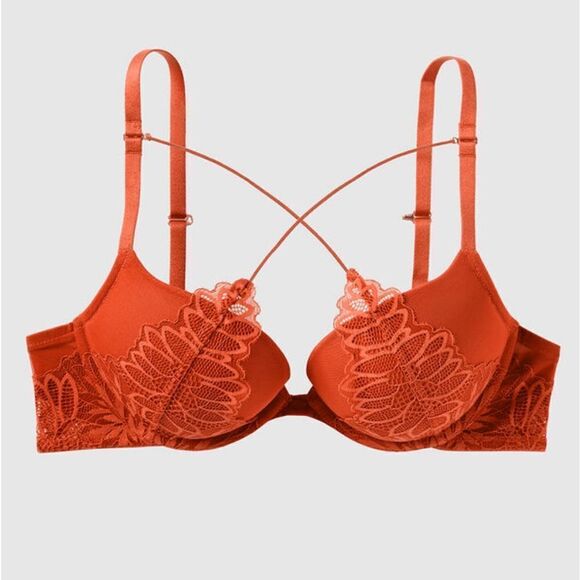 New‎ With Tag La Senza Size 32DD Beyond Sexy Classic Plunge Push Up Bra - Picture 1 of 14